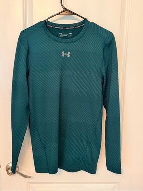 Under Armour women's Long-Sleeve Teal Compression Shirt - size large